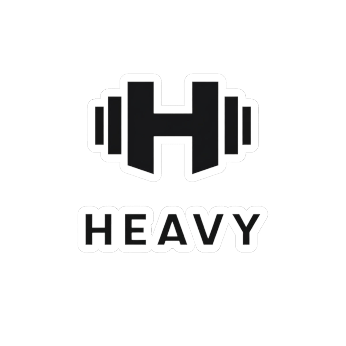 Heavy H logo sticker
