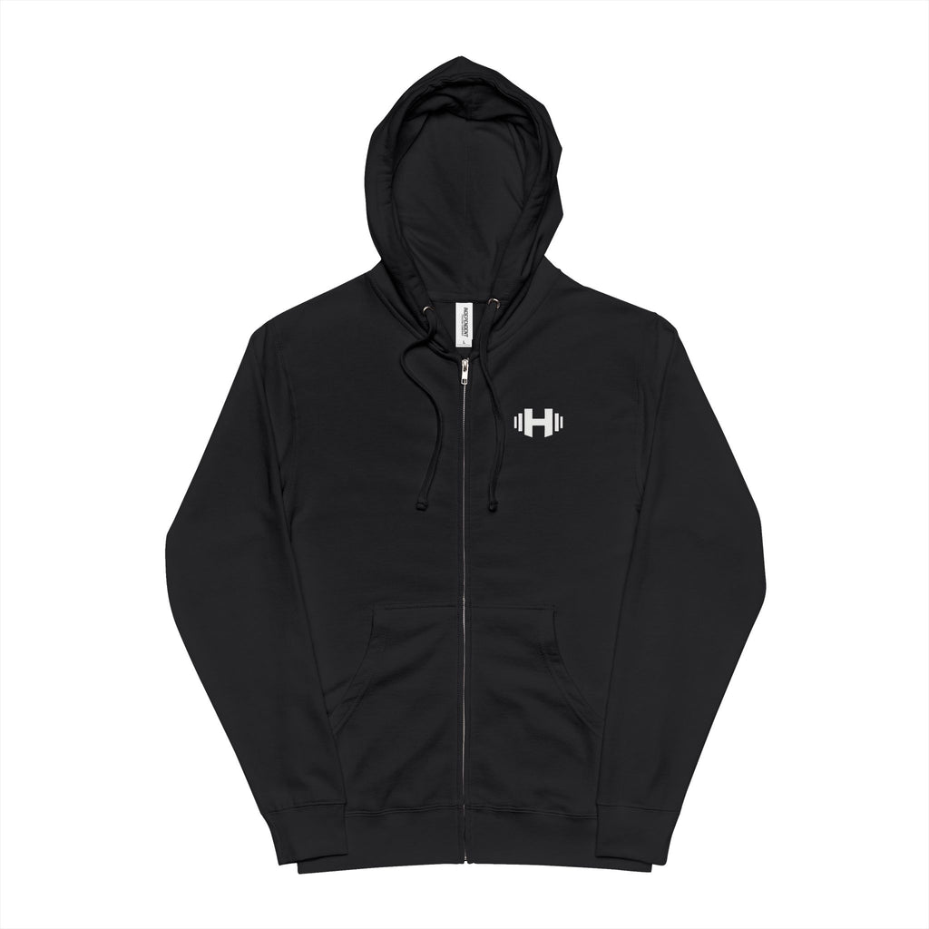 Heavy zip-up hoodie